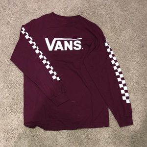 Vans Men’s Maroon Long Sleeve